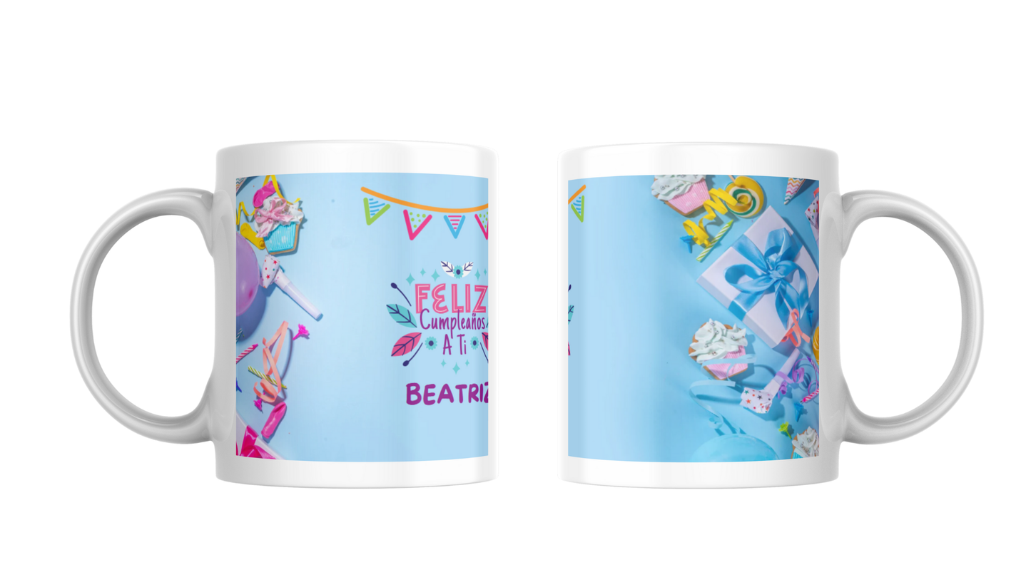 Taza Feliz Cumpleaños #1